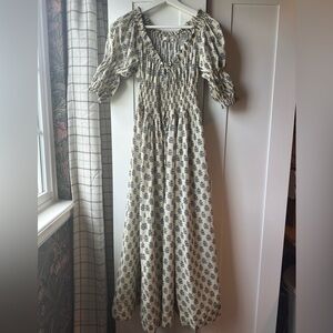 Doen ischia blue medallion dress XS NWOT